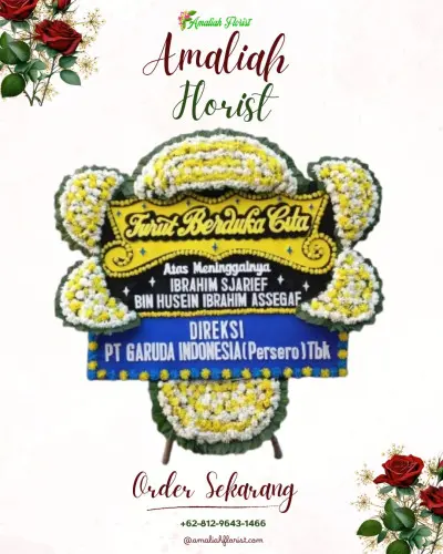 Papan Bunga Duka di Calathea Lutea Wedding Venue