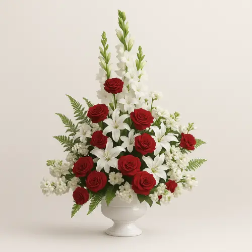 Bunga Meja di Calathea Lutea Wedding Venue
